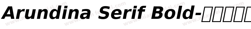 Arundina Serif Bold字体转换